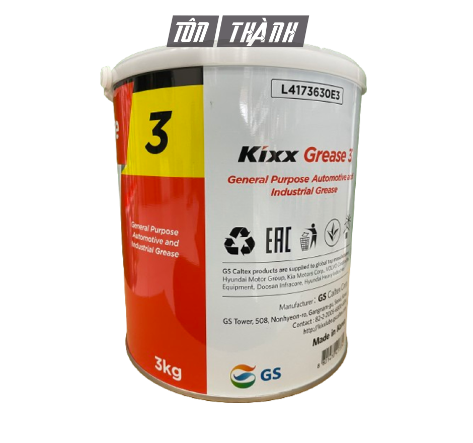 MỠ BÒ ĐA DỤNG HÀN QUỐC KIXX GREASE 3 (3KG)