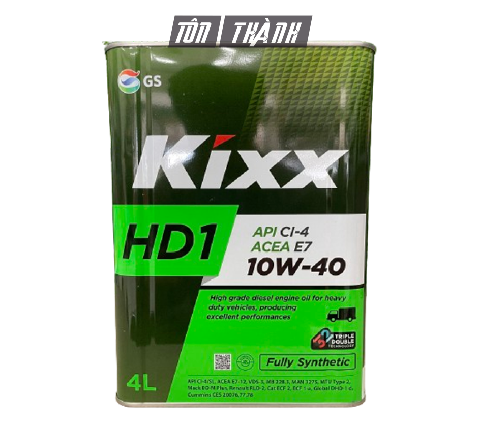 DẦU ĐỘNG CƠ KIXX HD1 API CI-4/SL ACEA E7 10W40 (4 LÍT)