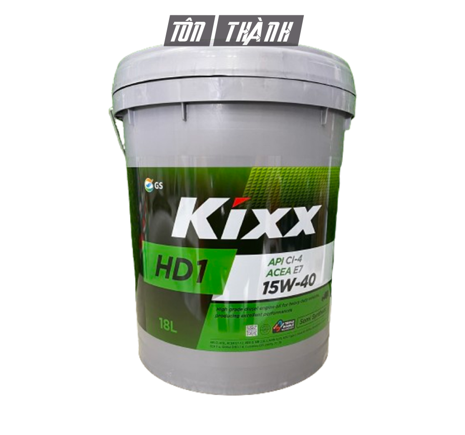 DẦU ĐỘNG CƠ KIXX HD1 API CI-4/SL ACEA 7 15W40 - CHUYÊN DỤNG CHO XE MÁY DẦU (18 LÍT)