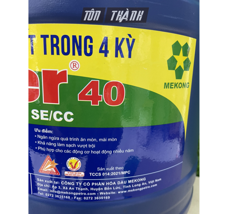 DẦU NHỚT API SAE 40 SPIDER MEKONG (18 LÍT)
