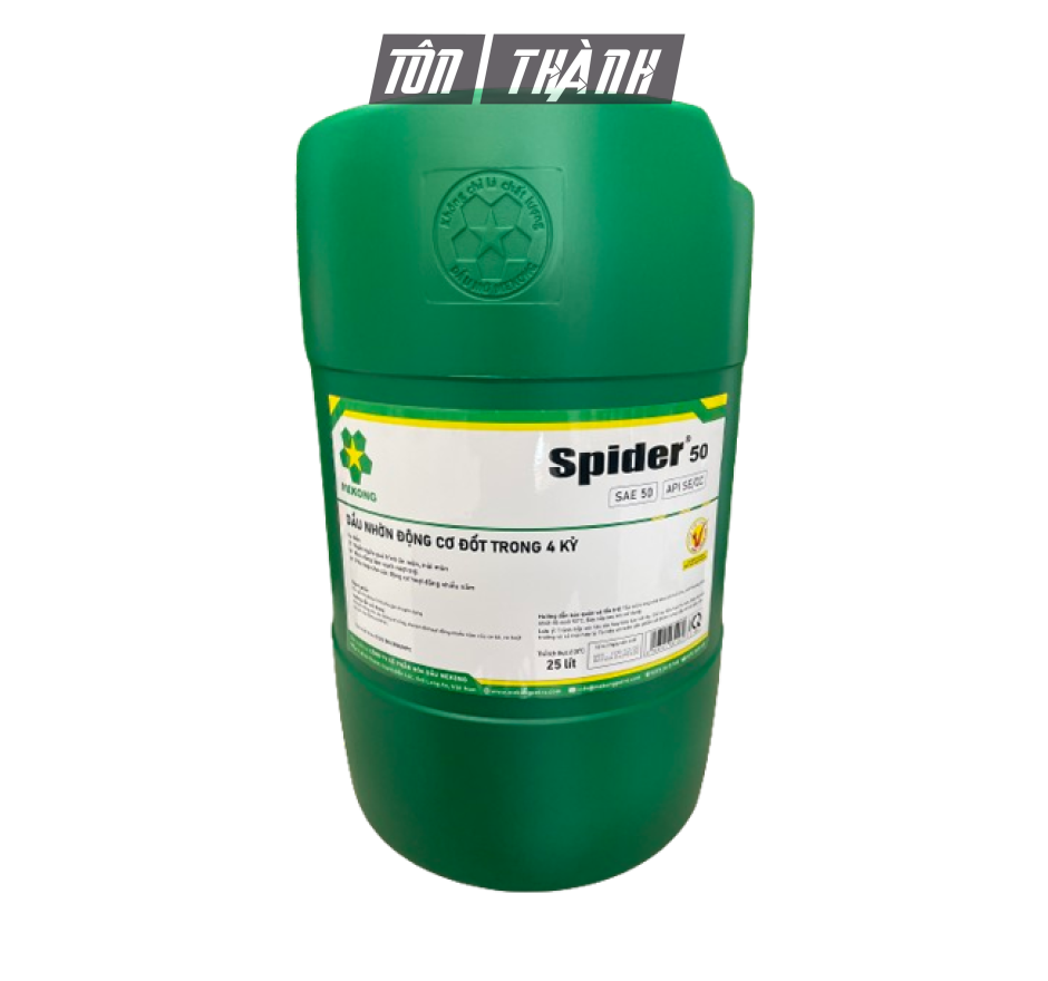DẦU NHỚT API SAE 50 SPIDER MEKONG (25 LÍT)