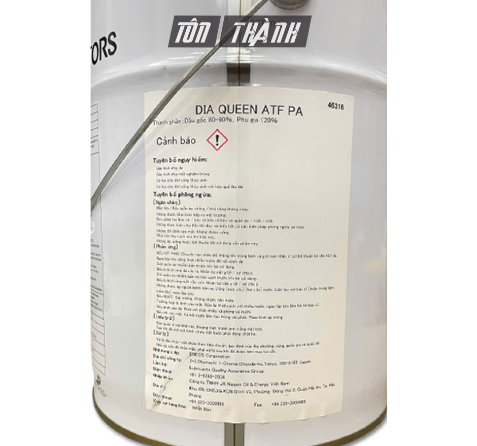 Dầu hộp số tự động Mitsubishi ATF PA (20 Lít)