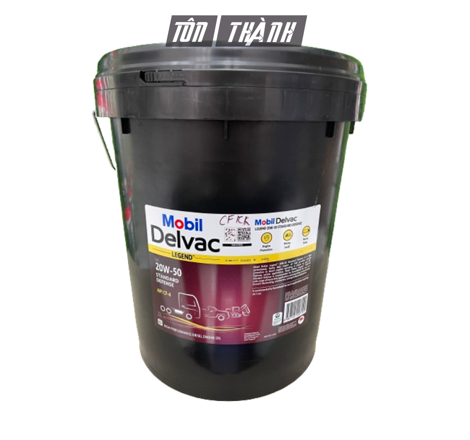 DẦU NHỚT ĐỘNG CƠ XE TẢI MOBIL DELVAC SUPER 20W-50 (20 LÍT)
