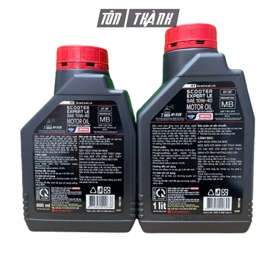 Nhớt xe tay ga MOTUL SCOOTER EXPERT LE 4T 10W40 cao cấp (0.8 Lít & 1 Lít)