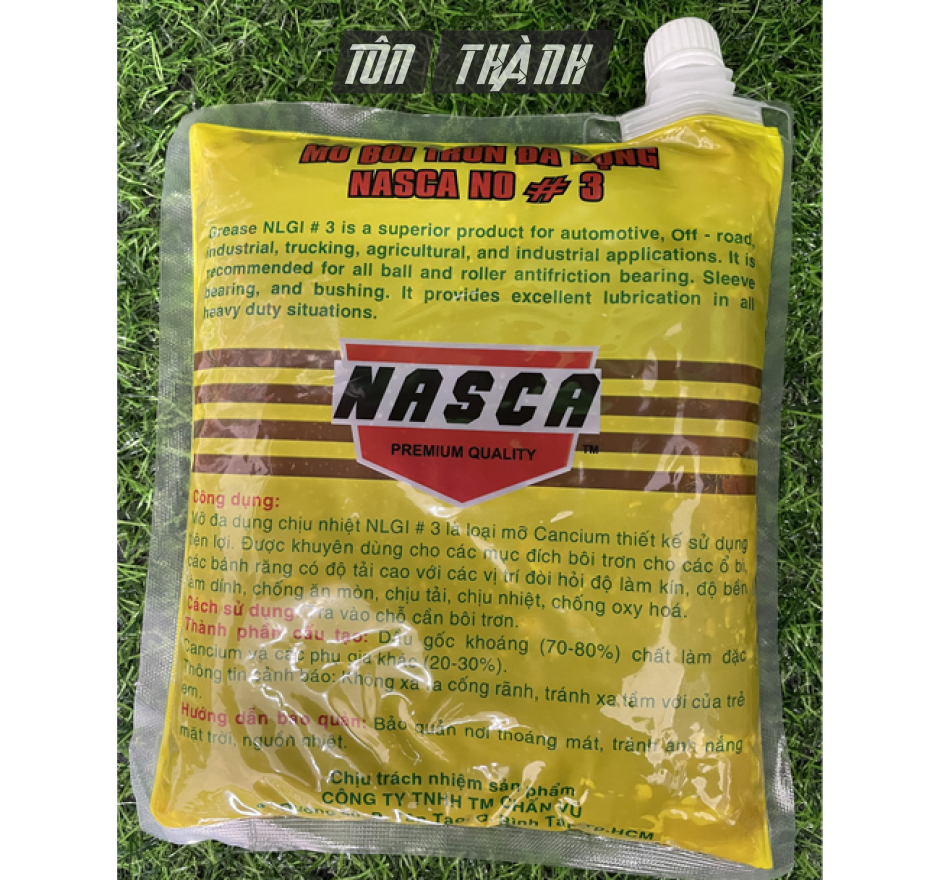 MỠ BÒ BÔI TRƠN NASCA ĐA DỤNG CAO CẤP USA 1KG CÓ VÒI TIỆN LỢI (BỊCH VÀNG)