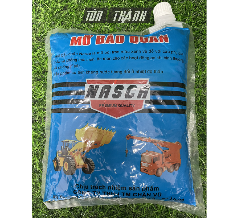 MỠ BÒ NASCA MỠ BẢO QUẢN BÔI TRƠN VÒNG BI BẠC ĐẠN .. CHỐNG GỈ SÉT CHỐNG ĂN MÒN 1Kg (Bịch xanh)
