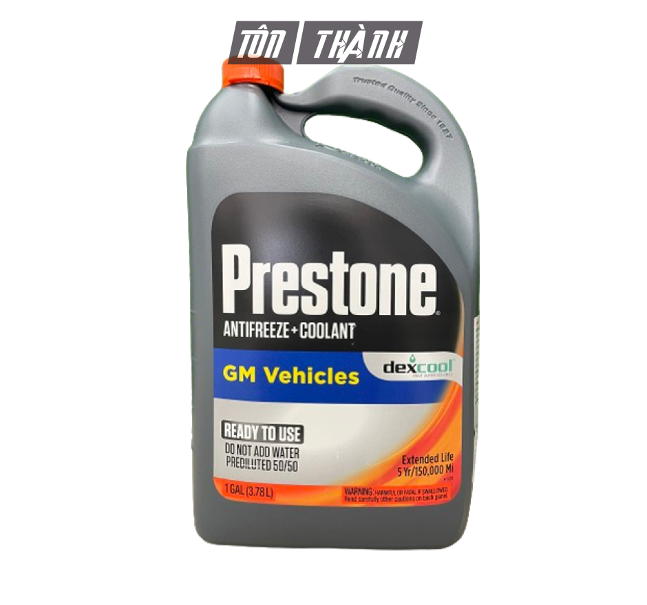 NƯỚC LÀM MÁT XE Ô TÔ MÀU CAM PRESTONE 50/50 (3.78 LÍT)
