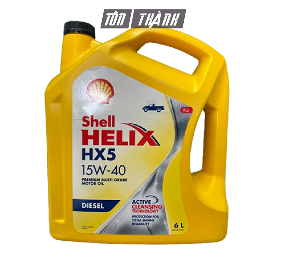 Dầu nhớt Shell Helix HX5 Diesel 15W40 6L (Dùng cho động cơ máy dầu)