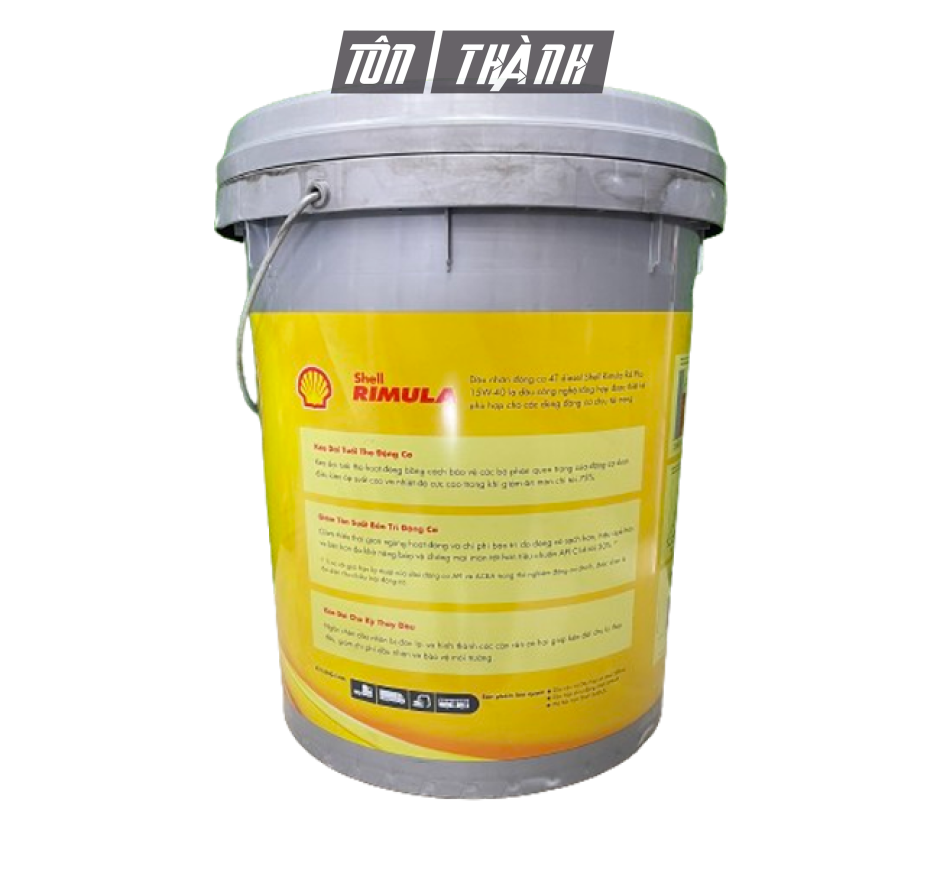 DẦU NHỚT ĐỘNG CƠ SHELL RIMULA R4 PLUS 15W40 CI4 (18 LÍT)