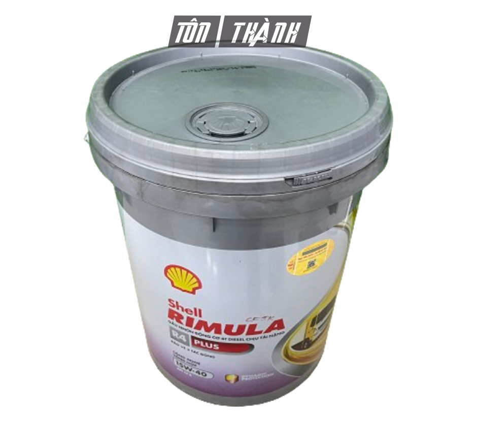 DẦU NHỚT ĐỘNG CƠ SHELL RIMULA R4 PLUS 15W40 CI4 (18 LÍT)