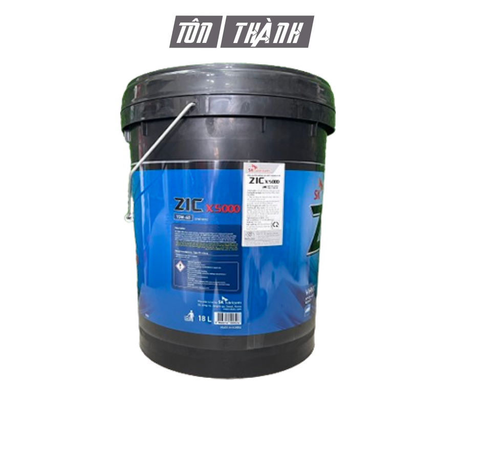 DẦU NHỚT XE TẢI NẶNG SK ZIC X5000 15W40 (18 Lít)