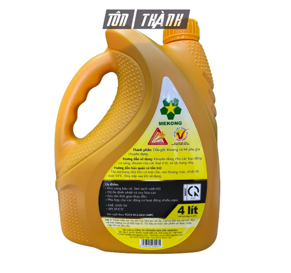  DẦU NHỚT MEKONG DENZOLA XL 20W50 (4 LÍT)
