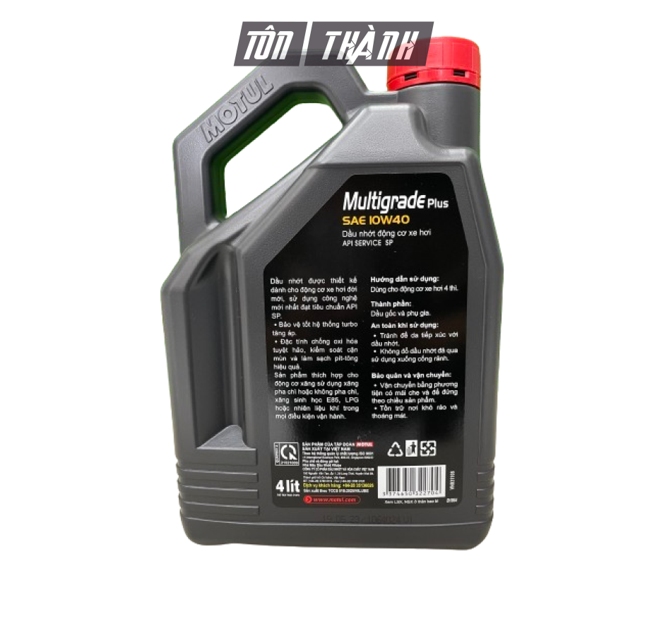 DẦU  NHỚT XE HƠI MOTUL MULTIGRADE PLUS 10W40 (4 LÍT)