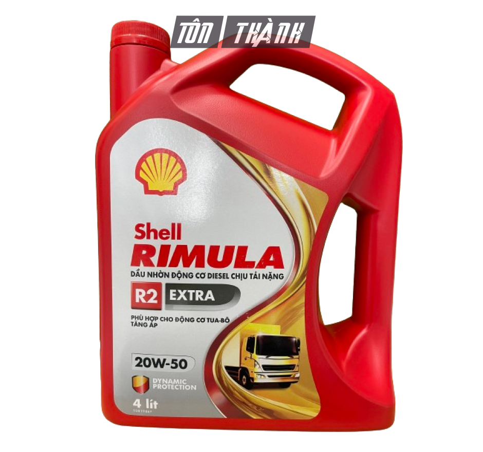 DẦU NHỚT ĐỘNG CƠ SHELL RIMULA R2 EXTRA 20W-50 (4 LÍT) 