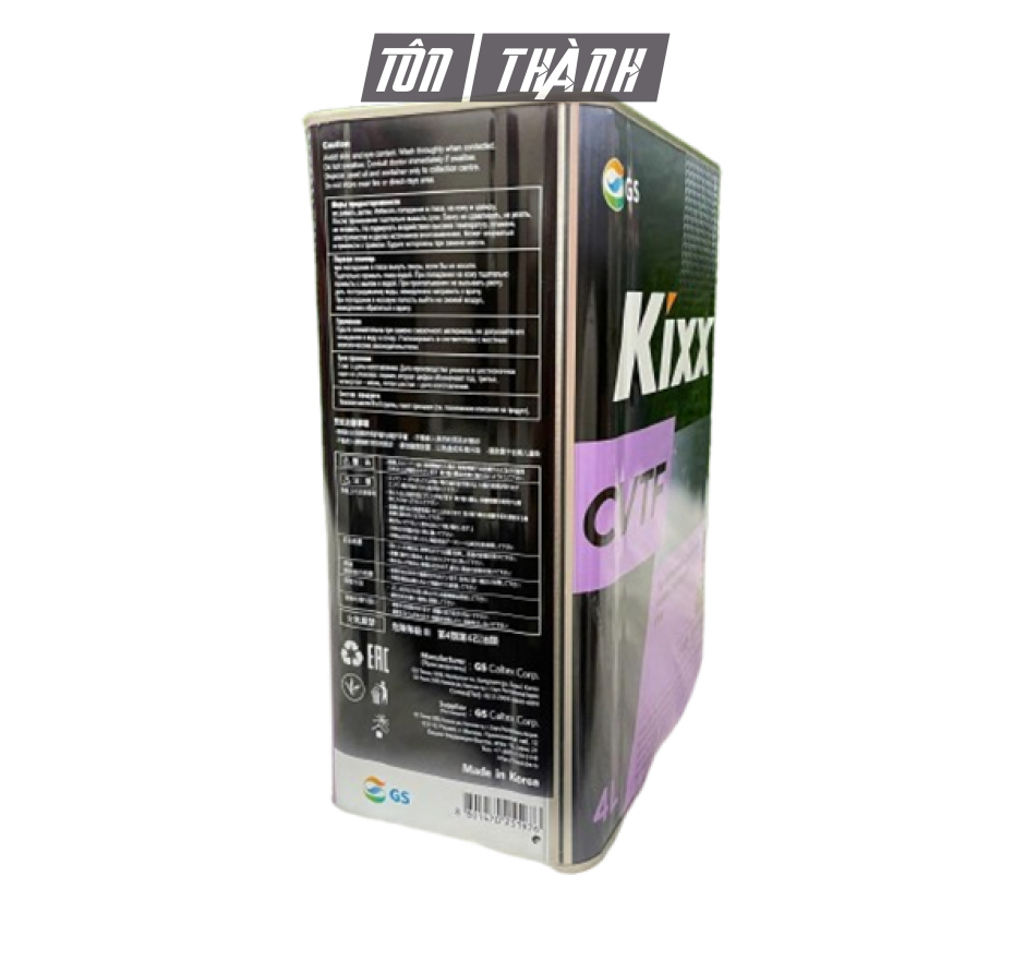 Dầu hộp số tự động vô cấp KIXX CVTF (4 Lít)
