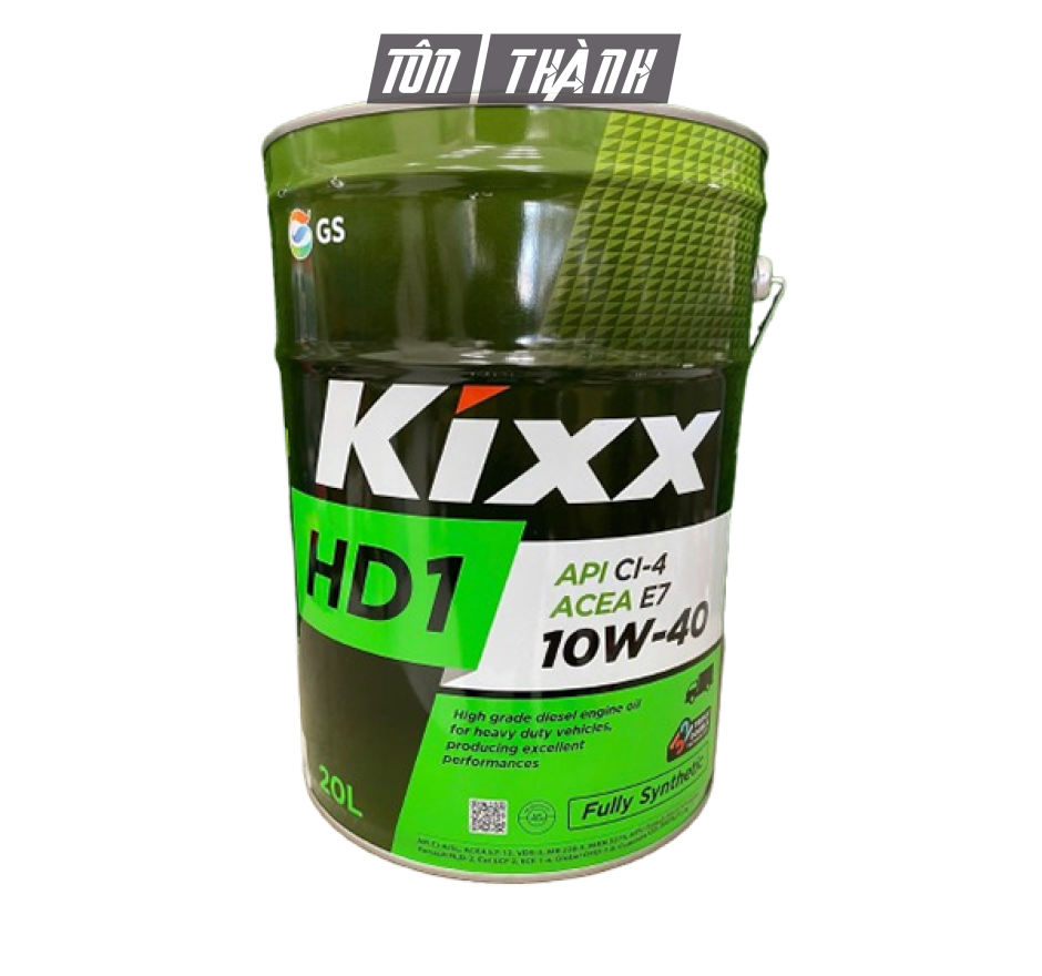 Dầu động cơ Kixx HD1 CI-4/SL 10W40 (20 Lít)