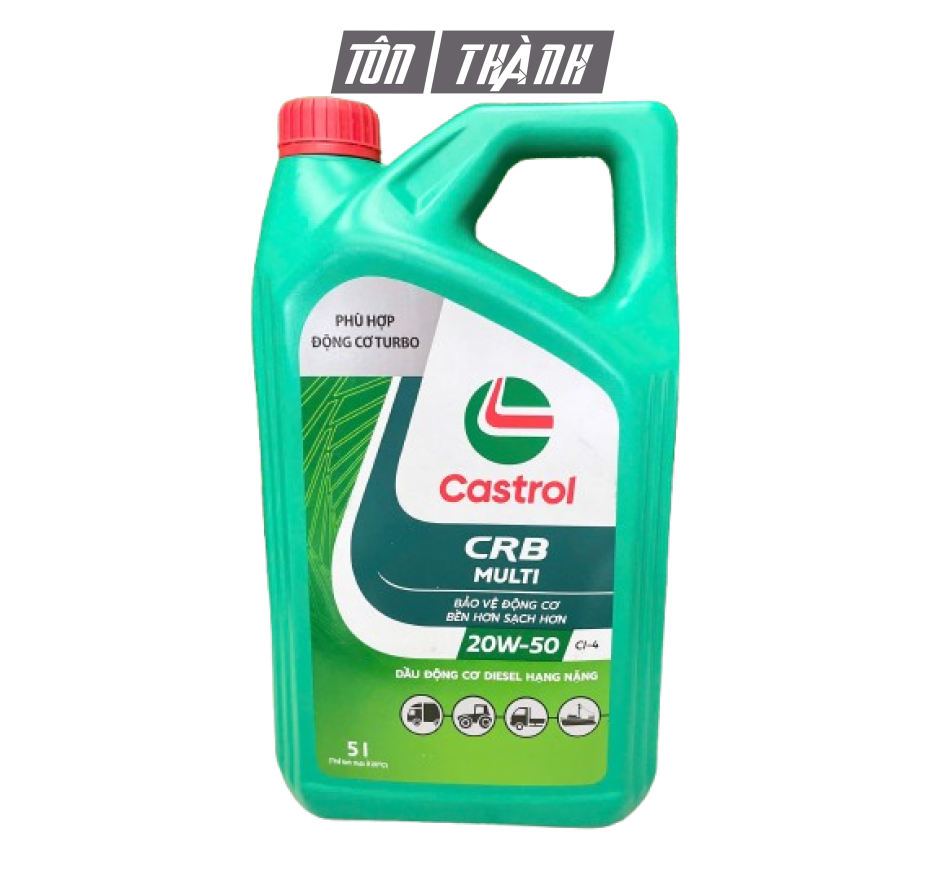 DẦU NHỚT ĐỘNG CƠ CASTROL CRB MULTI 20W50 CH-4 (5 LÍT)