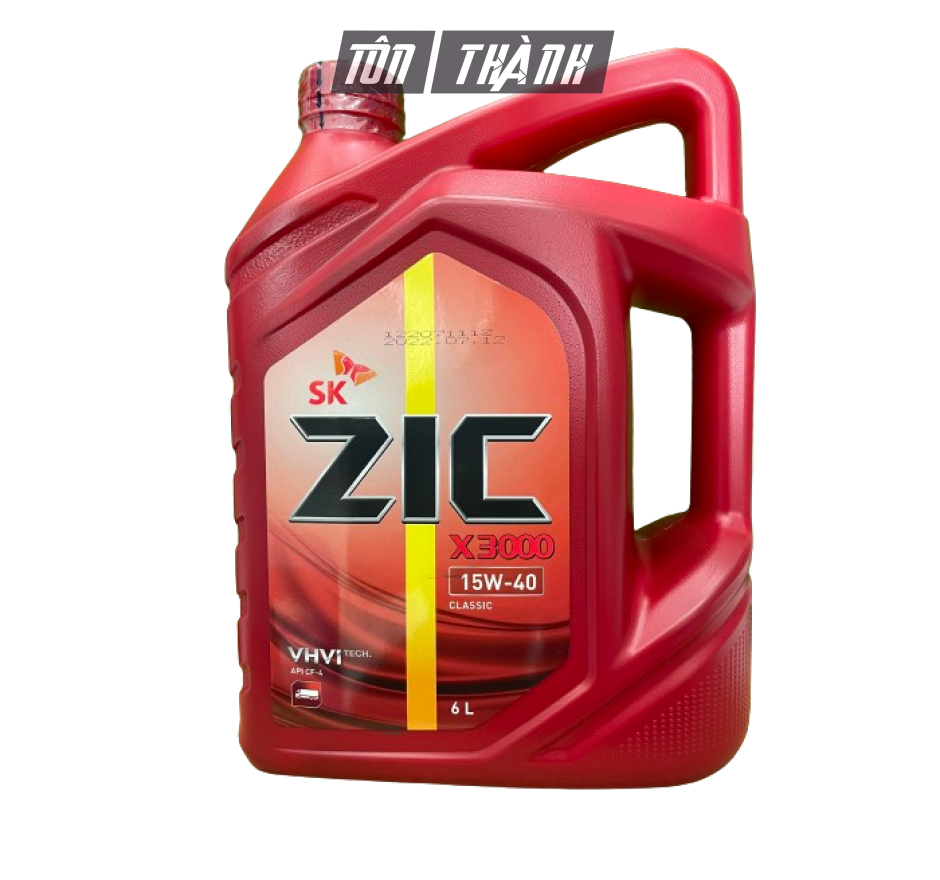 DẦU ĐỘNG CƠ Ô TÔ SK ZIC X3000 15W40 (6 LÍT)