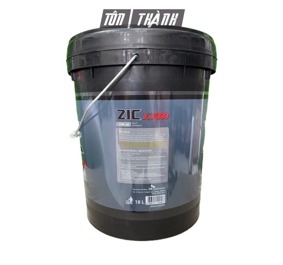 DẦU NHỚT XE TẢI NẶNG SK ZIC X7000 15W40 (18 LÍT)